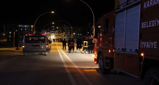 Köprü üzerinde şüpheli valiz alarmı