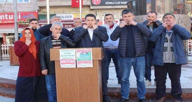 Kuşdiliyle kadro istediler