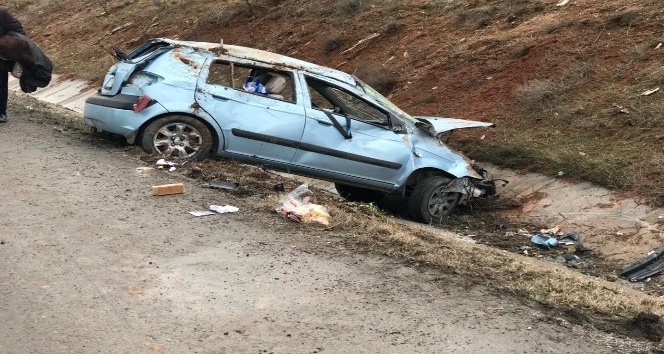 Kıbrıs gazisi trafik kazasında ölümden döndü