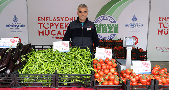 İstanbul’da tanzim satışında tonlarca sebze alındı