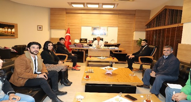 Şampiyon sporculardan Kaymakam Arıcan’a ziyaret