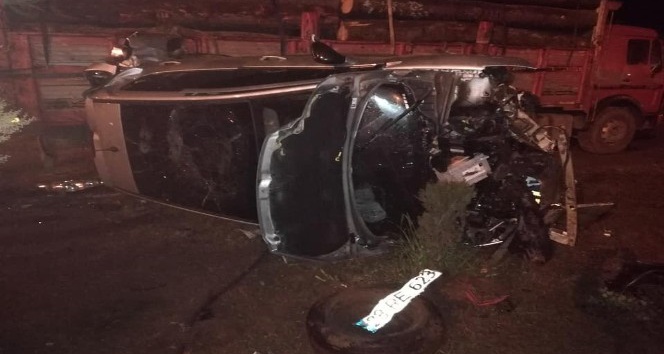 Giresun’da otomobil takla attı: 2 yaralı