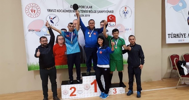Kırşehirli özel sporcu, masa tenisi şampiyonasında milli takım seçmelerine katılma hakkı kazandı