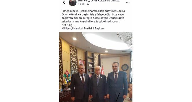 MHP İl Başkanı Arif Kılıç ; “Fitnenin belini kırdık adayımız Onur Köksal”