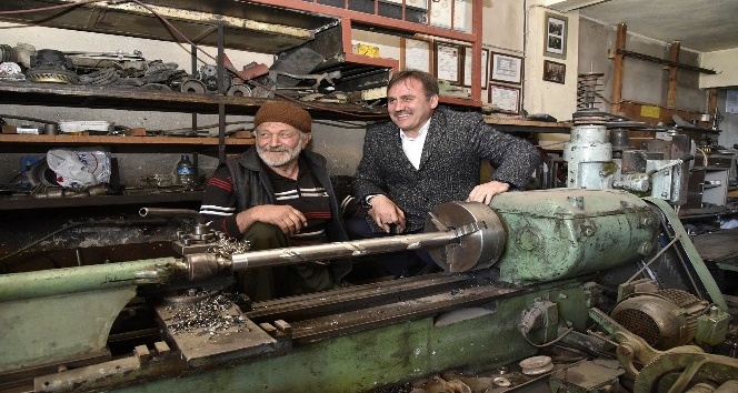 Başkan Çimen sanayi esnafını ziyaret etti