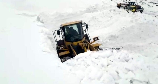 Siirt’te kar yağışı nedeniyle köy yollarına ulaşım sağlanamıyor