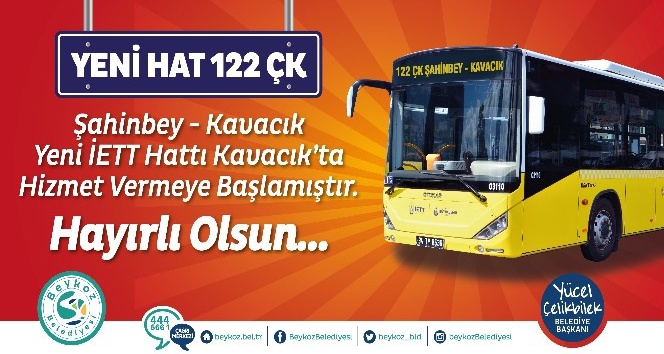 122 ÇK Kavacık-Çekmeköy-Şahinbey Seferlere Başladı