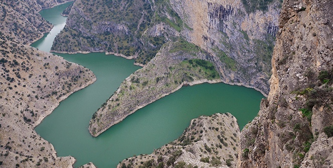 Denizli'de bu kanyonu görenler hayran kalıyor