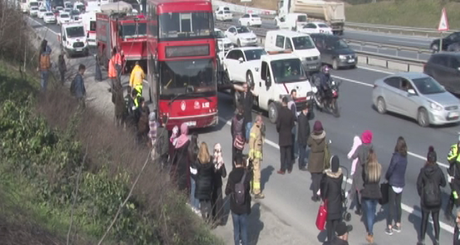 TEM'de zincirleme kaza !