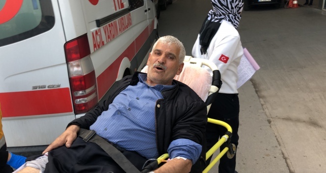 Evine hırsız girdi diye geldi, bacağından vuruldu