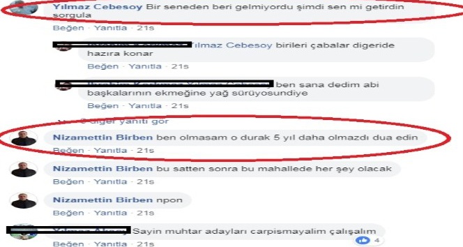 (Özel) Muhtar adaylarından durak kavgası