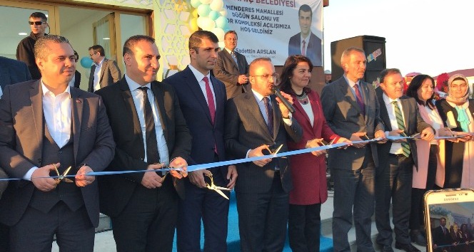 Bayramiç Belediyesi Menderes Düğün Salonu ve Spor Kompleksi hizmete açıldı