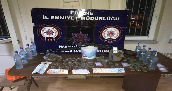 Edirne’de uyuşturucu operasyonu: 14 gözaltı