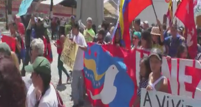 Venezuela’da ABD karşıtı protesto