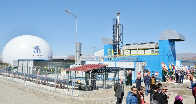 Erzincan’da çöp gazından, elektrik üretecek katı atık tesisi açıldı