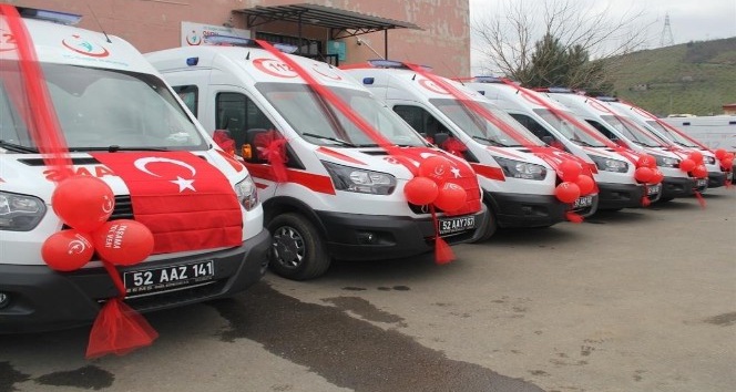 Ordu’ya 6 yeni ambulans