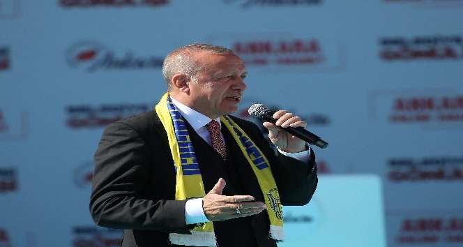 Cumhurbaşkanı recep Tayyip Erdoğan: &quot;Bu seçim milli irade yüzsüzleri için son olacak.&quot;