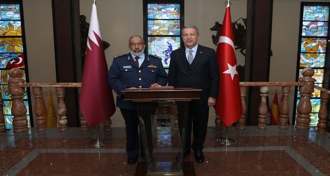 Milli Savunma Bakanı Akar, Katar Genelkurmay Başkanı’nı kabul etti
