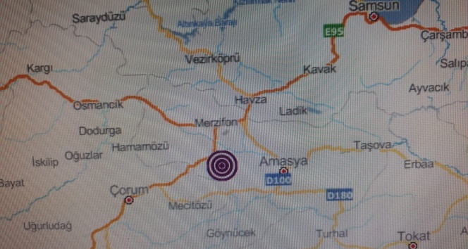 Amasya'da 3.2 büyüklüğünde deprem