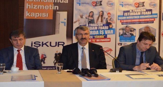 8. Trabzon İstihdam Fuarı’nda 2 bin 913 kişiye iş ve staj imkanı sunulacak