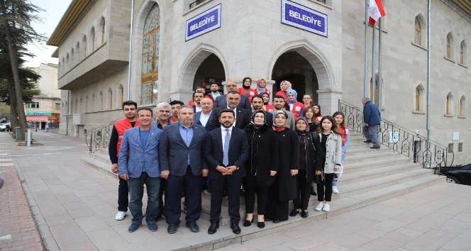 Türk Kızılay’ı Nevşehir şube yöneticileri, Başkan Arı’yı ziyaret etti