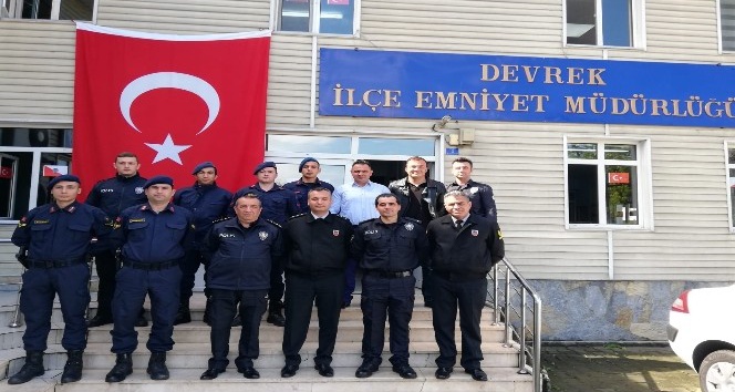 Devrek Jandarma personelinden İlçe Emniyetine ziyaret