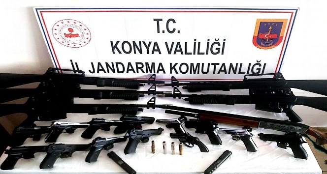 Konya’da Jandarmadan silah operasyonu