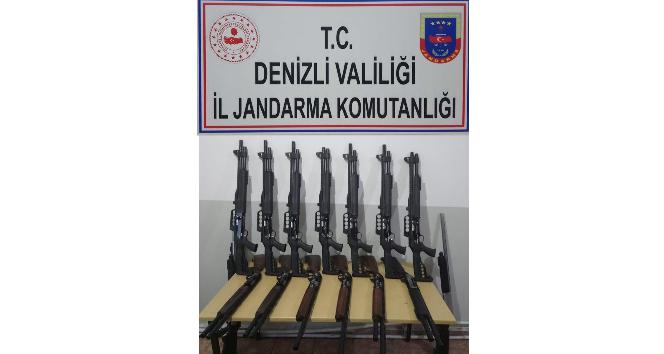 Jandarma kaçak 16 adet av tüfeği ele geçirdi