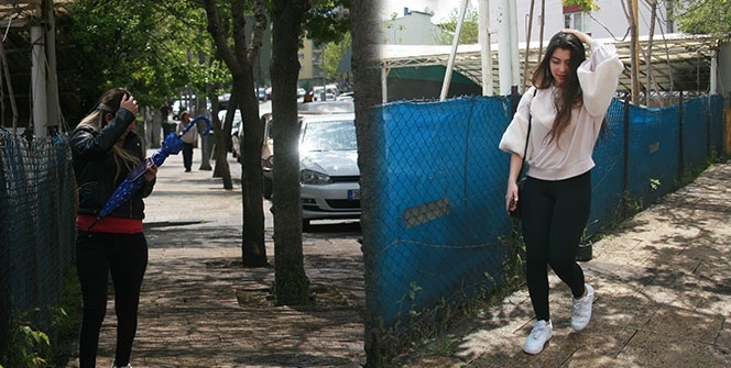 Ağaçları ve kaldırımı kurtlar bastı, mahalle ikiye bölündü!