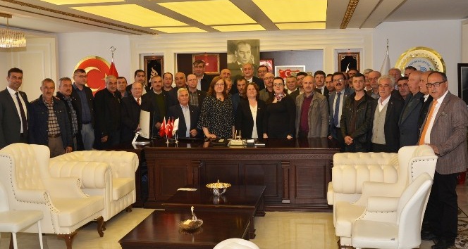 Muhtarlardan Başkan Bakkalcıoğlu’na ziyaret