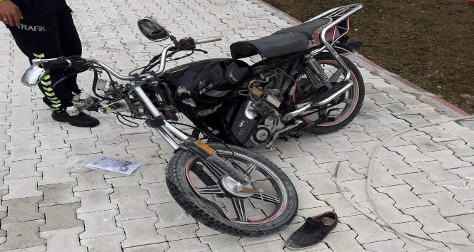 Aksaray’da otomobil ile motosiklet çarpıştı: 1 yaralı