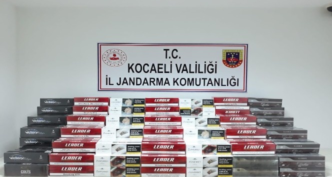 Kocaeli’de 11 bin 250 paket kaçak sigara yakalan şahıs serbest bırakıldı