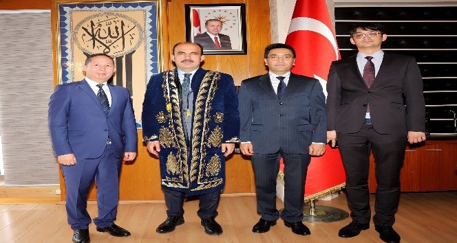 Özbek heyetten Başkan Altay’a ziyaret