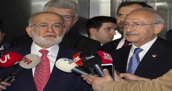 SP Genel Başkanı Karamollaoğlu, Kılıçdaroğlu’nu ziyaret etti