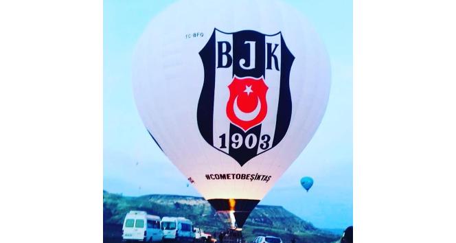 Beşiktaş balonu Kapadokya’da havalanmaya başladı
