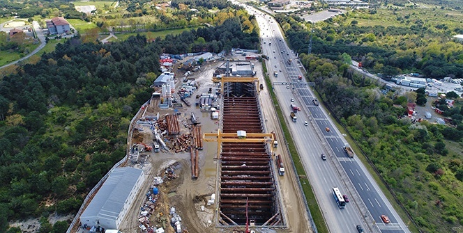 İstanbul Havalimanı metro hattı hızla ilerliyor