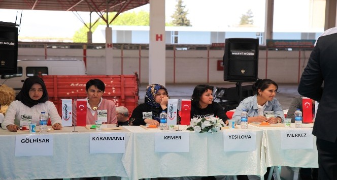 Burdur’da kadın çiftçiler yarıştı