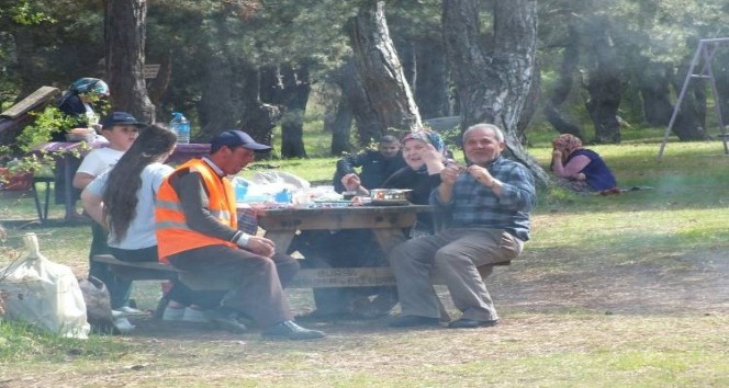Küçükelmalı Tabiat Parkı’na ziyaretçi akını