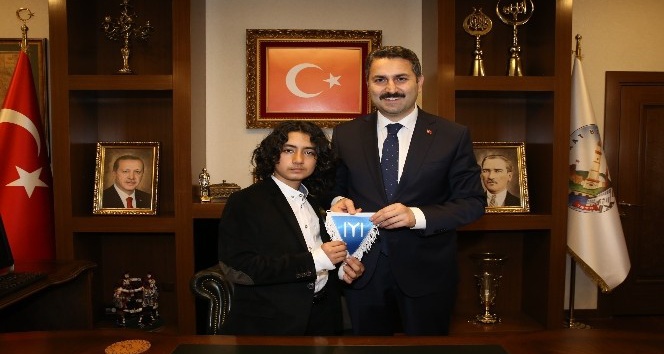 Tokatlı Küçük Osman Gazi, Başkan Eroğlu’nu Ziyaret etti