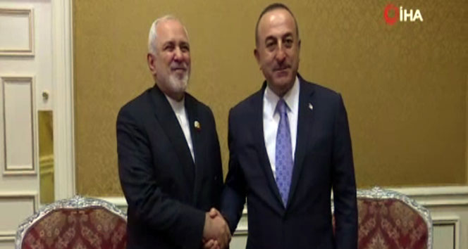 Bakan Çavuşoğlu, İranlı mevkidaşı Zarif ile görüştü