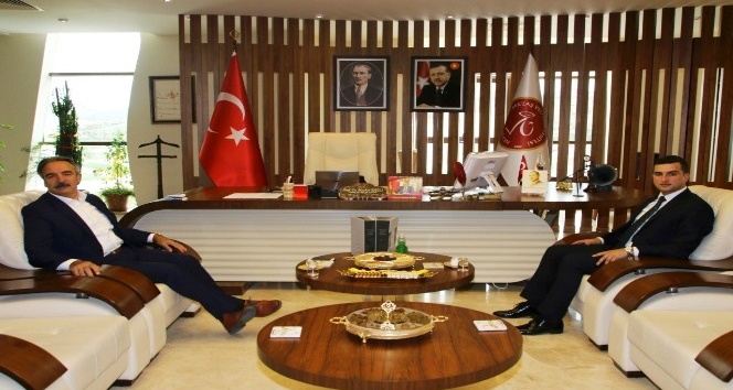 Derinkuyu İlçe Kaymakamı Yeşilyurt’tan Rektör Bağlı’ya ziyaret
