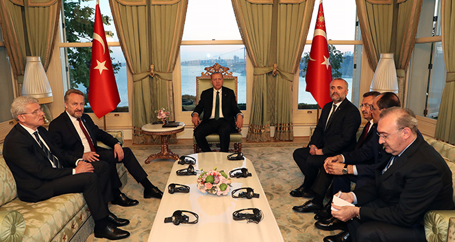 Cumhurbaşkanı Erdoğan yabancı devlet başkanlarını ağırladı