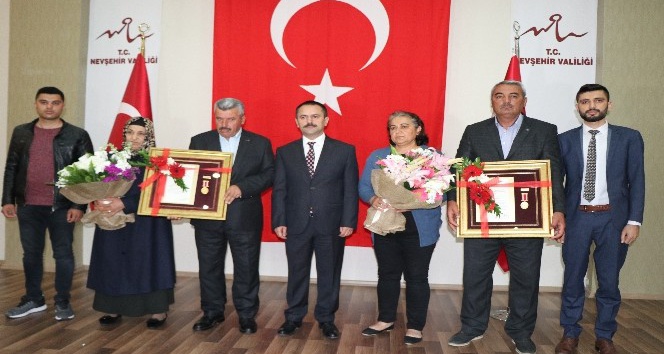 Nevşehir’de şehit ailelerine Devlet Övünç Madalyası