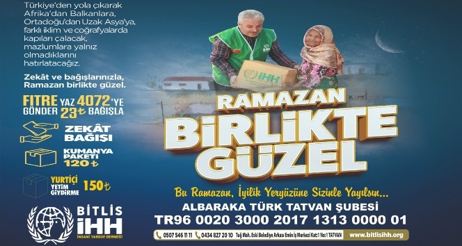 Bitlis İHH’dan Ramazan çalışmaları