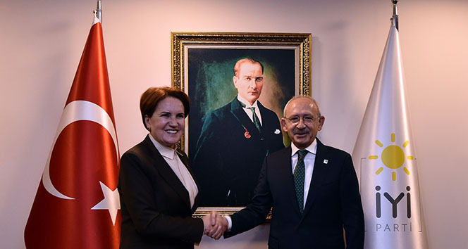 CHP Genel Başkanı Kemal Kılıçdaroğlu, Akşener&#039;i ziyaret etti