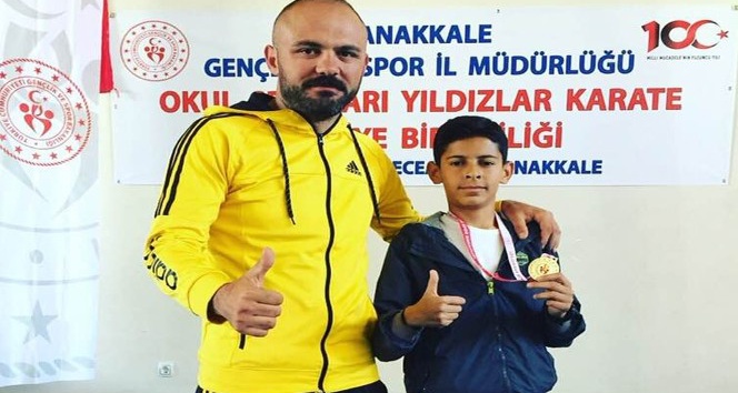 Alihan Şekerci, Çanakkale’de Türkiye şampiyonu oldu