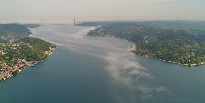 Yavuz Sultan Selim Köprüsü'nden masalsı görüntüler
