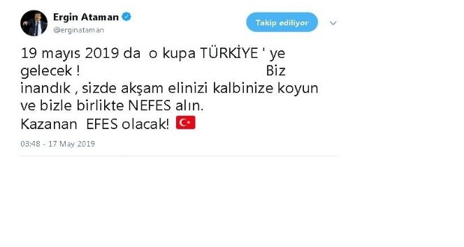 Ergin Ataman: &quot;O kupa Türkiye’ye gelecek&quot;