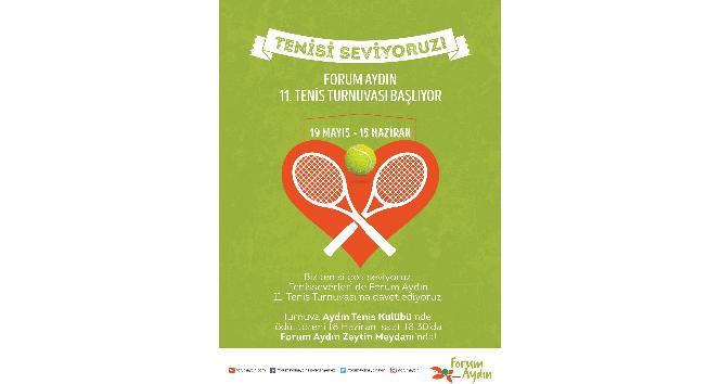 11. Forum Aydın Tenis Turnuvası başladı