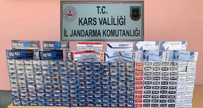 Kars’ta jandarma sigara kaçakçılarına göz açtırmıyor